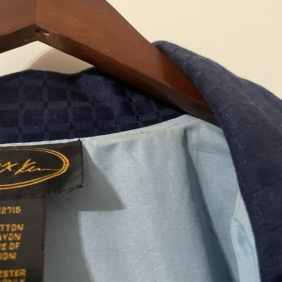 Alex Kim Navy Floral Embroidered Jacket Size 3X - Picture 4 of 8